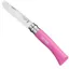 My First Opinel No.7 Folding and Locking Round-Ended Knife - Pink