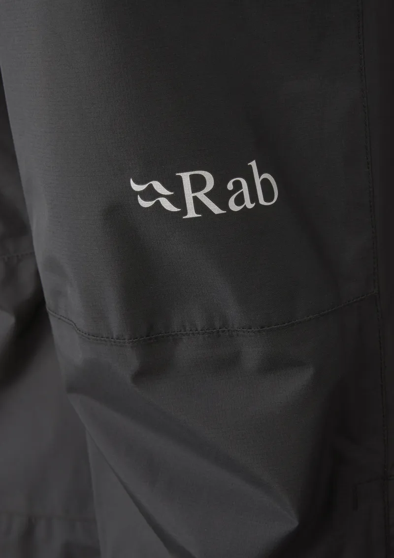 Rab Downpour Eco Womens Waterproof Trousers in Black-3