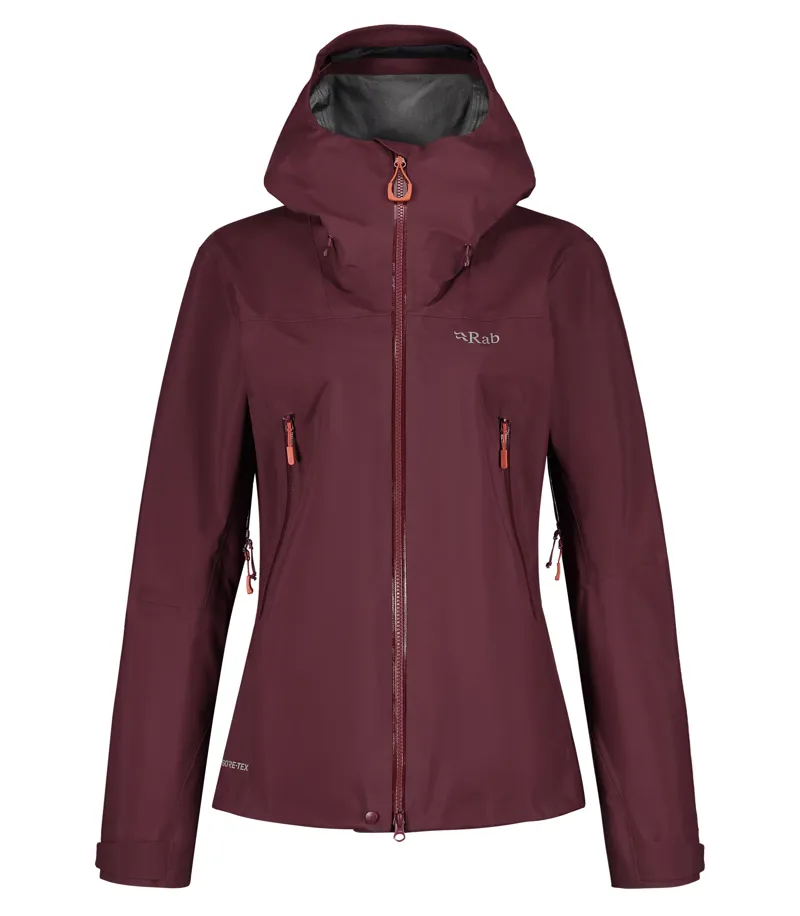 Rab Kangri GTX Womens Waterproof Jacket in Deep Heather Red-2