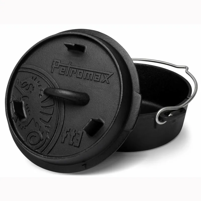 Petromax FT3-T 3-quart Cast Iron Dutch Oven - No Legs
