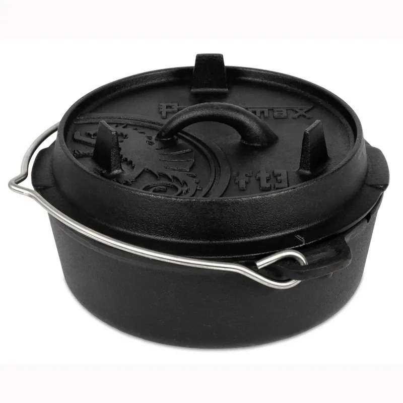 Petromax FT3-T 3-quart Cast Iron Dutch Oven - No Legs-1