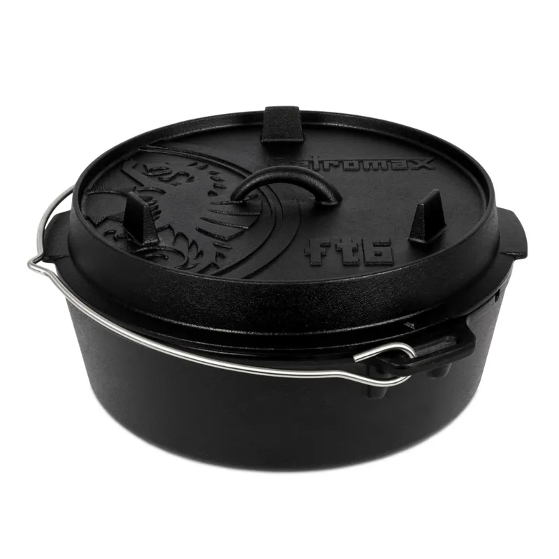 Petromax FT6-T  6-quart Cast Iron Dutch Oven - No Legs-1