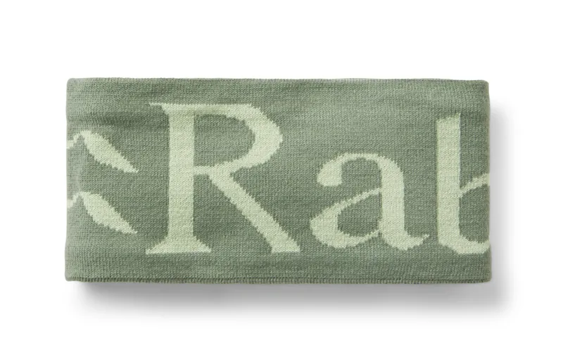 Rab Knitted Logo Headband Dark Fig Green/Fig Green One Size