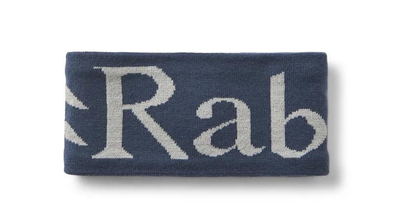 Rab Knitted Logo Headband Tempest Blue/Light Zinc One Size