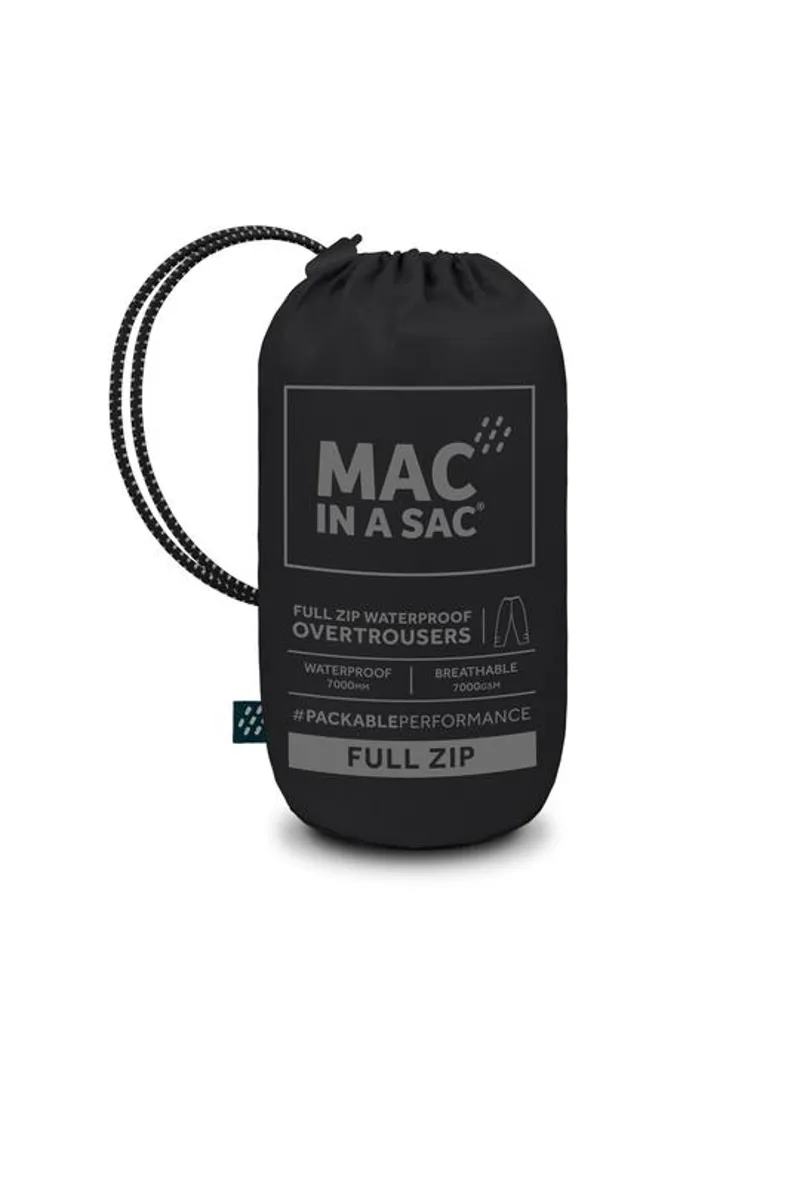 Mac In a Sac Origin 2 Full Zip Waterproof Overtrousers - Black-3