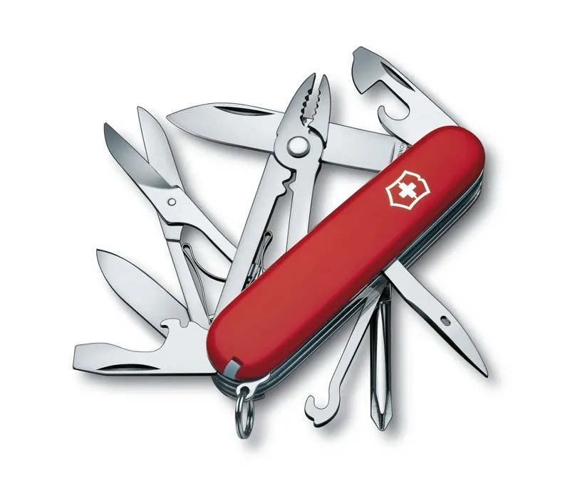 Victorinox Deluxe Tinker Swiss Army Knife - Red