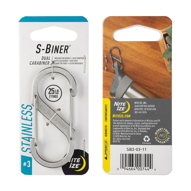 NIte Ize S-biner 3 - Stainless