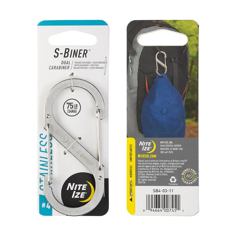 Nite Ize S-Biner no.4 - Stainless Steel-1