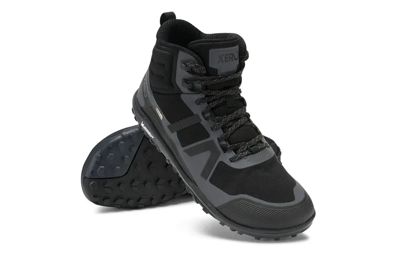 Xero Scrambler Mid II Barefoot Mens Waterproof Boot - Black Asphalt-1
