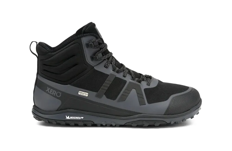 Xero Scrambler Mid II Barefoot Mens Waterproof Boot - Black Asphalt-4