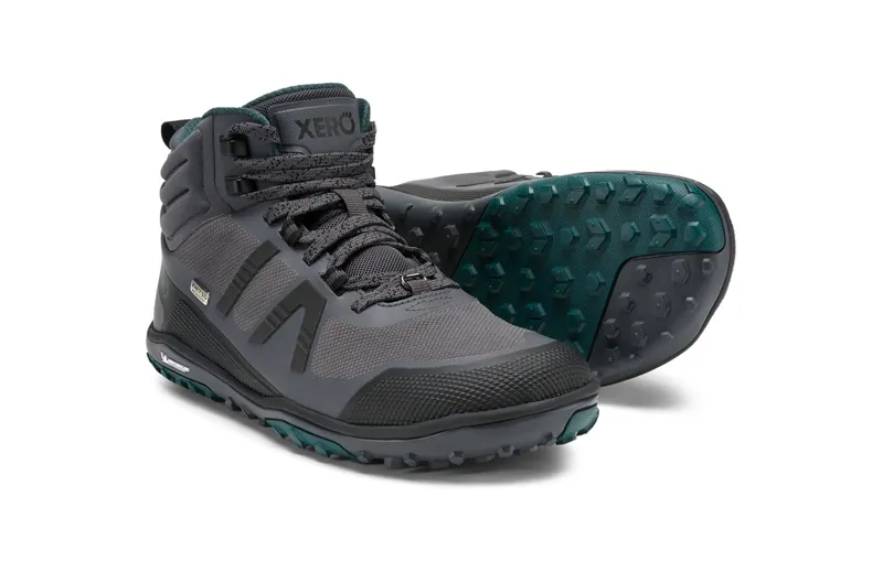 Xero Scrambler Mid II Barefoot Womens Waterproof Boot - Asphalt Sea Moss