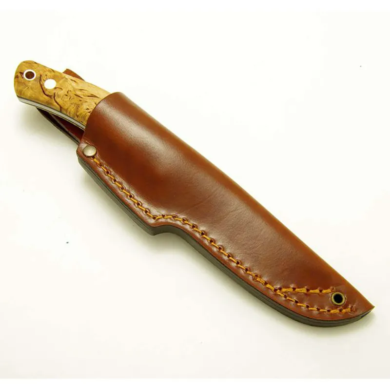 Casstrom No.10 Swedish Forest Knife - Curly Birch Handle Carbon Blade-1