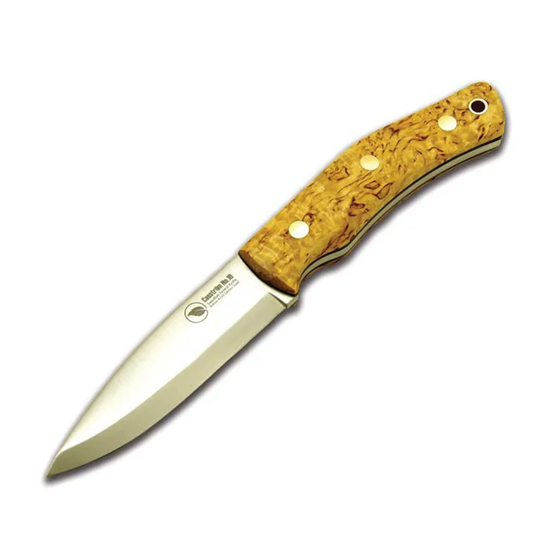 Casstrom No.10 Swedish Forest Knife - Curly Birch Handle Carbon Blade