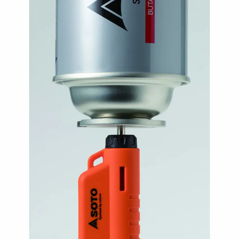 SOTO 'Micro Torch' Horizontal Windproof Gas Lighter - Orange-3