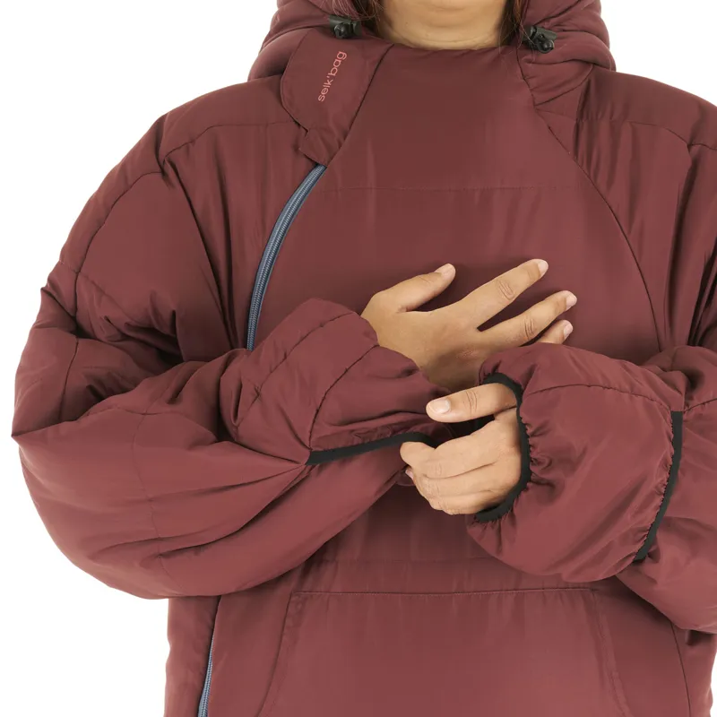 Selk Bag Original Recycled Sleeping Bag Suit - Burgundy Earth-4