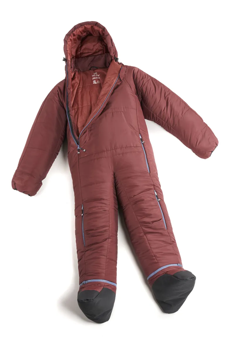 Selk Bag Original Recycled Sleeping Bag Suit - Burgundy Earth-2