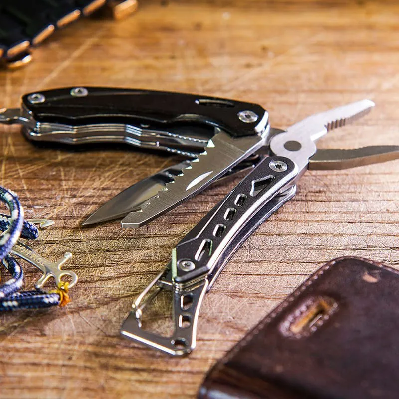 True Utility True Seven Multi tool EDC Stainless Steel 102g 9 function UK Legal Every Day Carry Pocket Knife and pliers 85x30x15mm -4