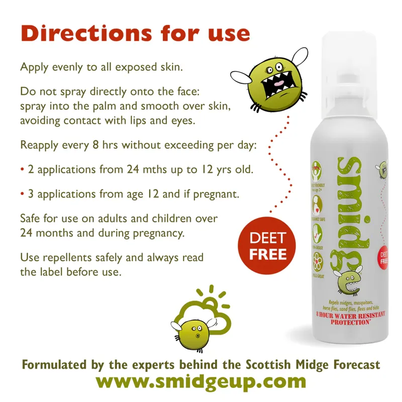 Smidge 30ml - The DEET Free Effective Midge Mosquito and Insect Repellent Spray 30ml-4