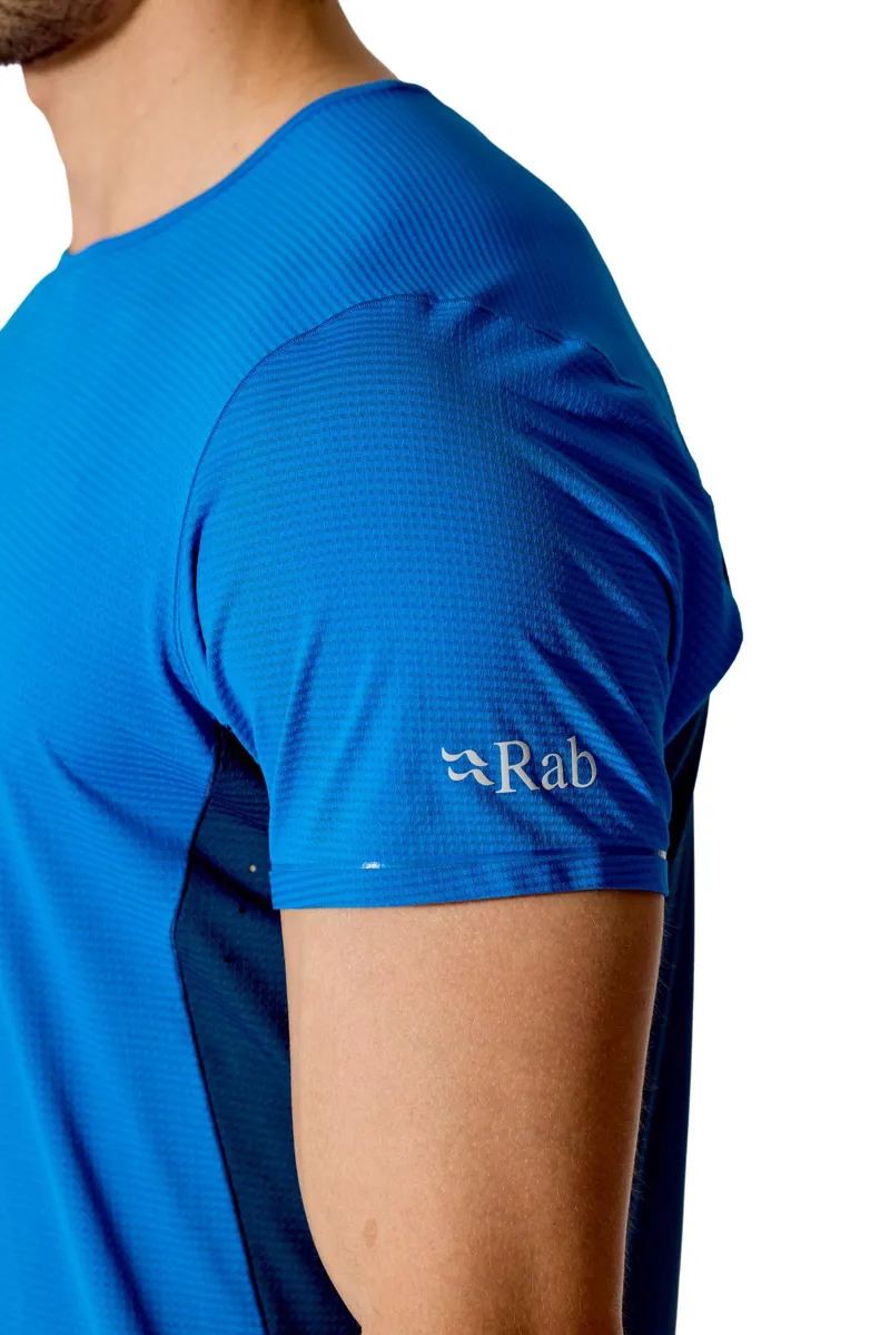 Rab Mens Sonic Ultra Running Technical Tee Maya Blue/Tempest Blue-1