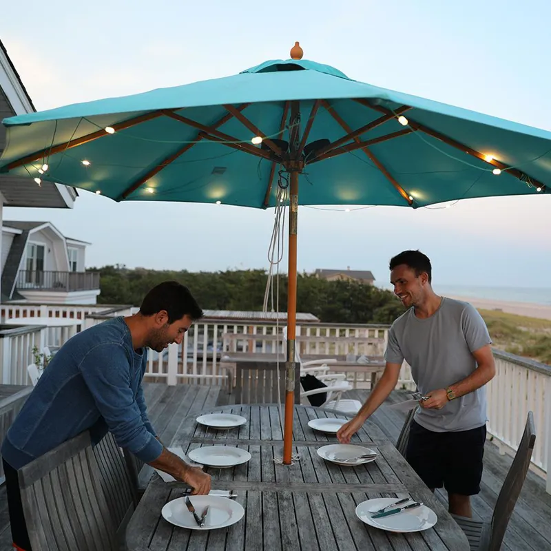 Luci Solar String Lights + Mobile Charger for Camping-8