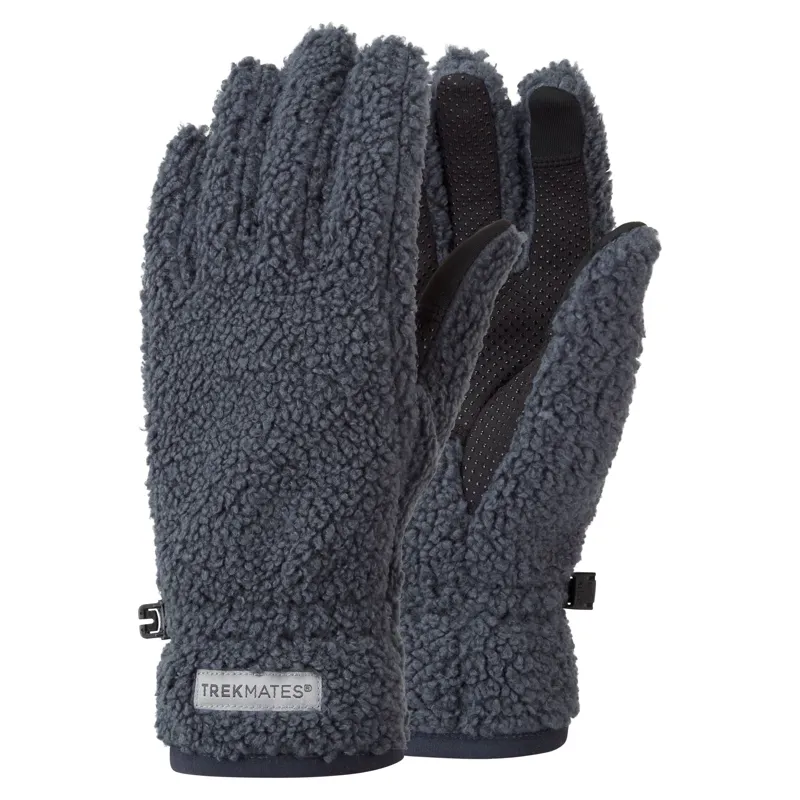 Trekmates Balwen Sherpa Fleece Gloves  - Dark Graphite