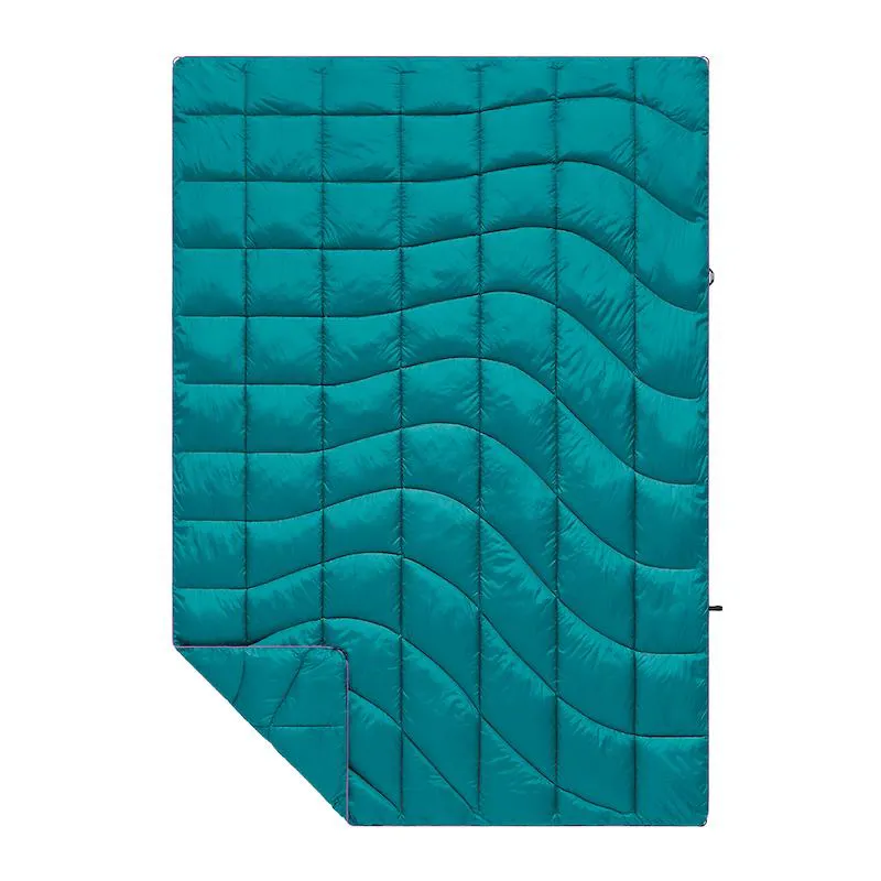 Rumpl Nanoloft Puffy Blanket - Single - Solid Harbour Blue - Click and Collect Only