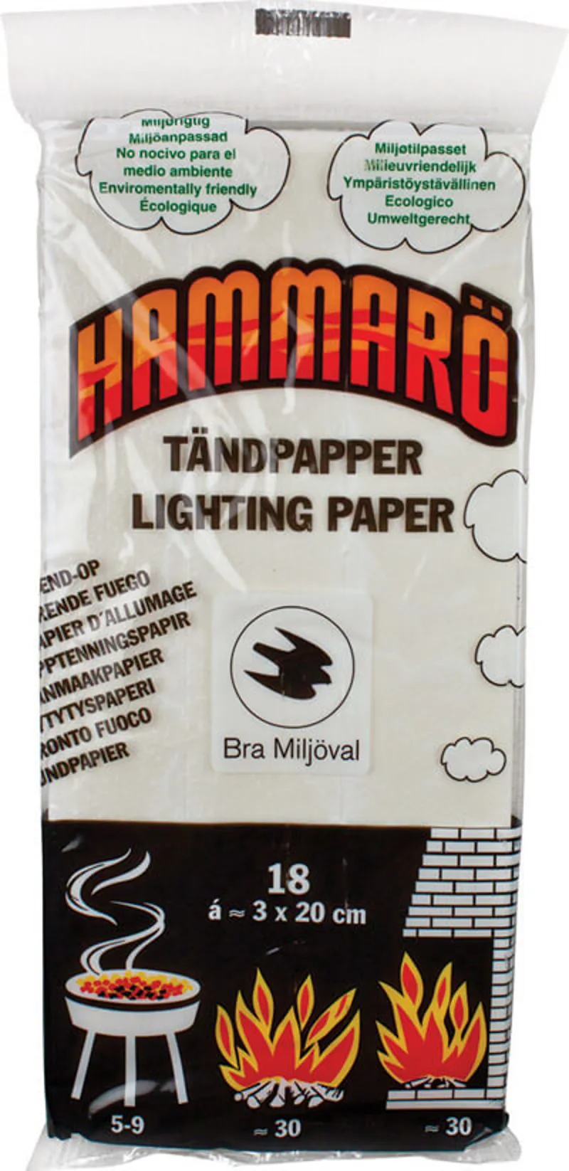 Hammaro Tinder Card - 18 sheet pack