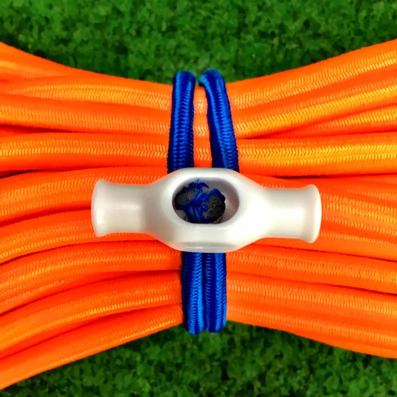 Marina Ropes Bungee Cord 150mm Elastic Nylon Rubber Cord Tie Down Toggle Fastener 6mm Shock Cord-1