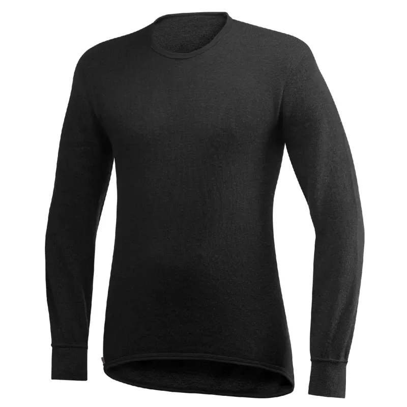 Woolpower 200 Unisex Merino Crewneck Baselayer - Black
