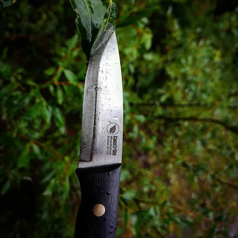 Casstrom Woodsman Bushcraft Knife by Roger Harrington - Bog Oak Handle-1
