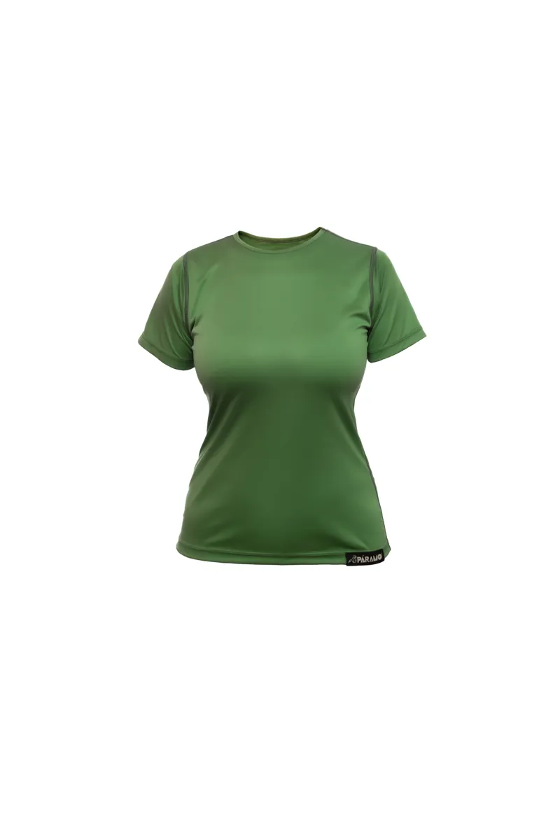Paramo Womens Cambia Tee Baselayer - Fir Green-1