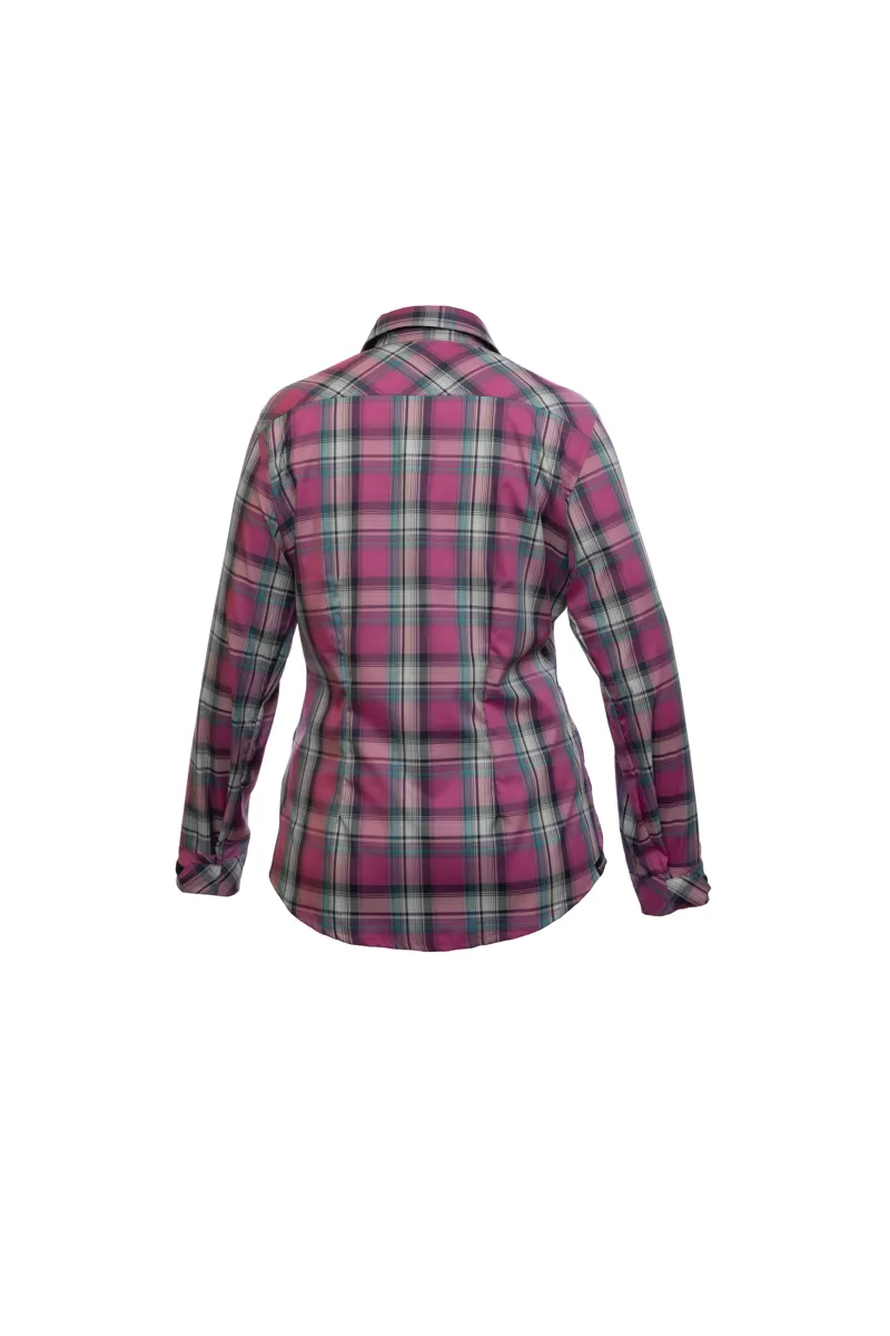 Paramo Women's Katmai Shirt Foxglove Check-1