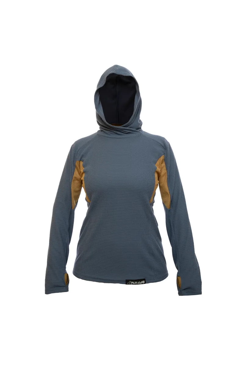 Paramo Womens Velez Grid - Indigo Cumin-1