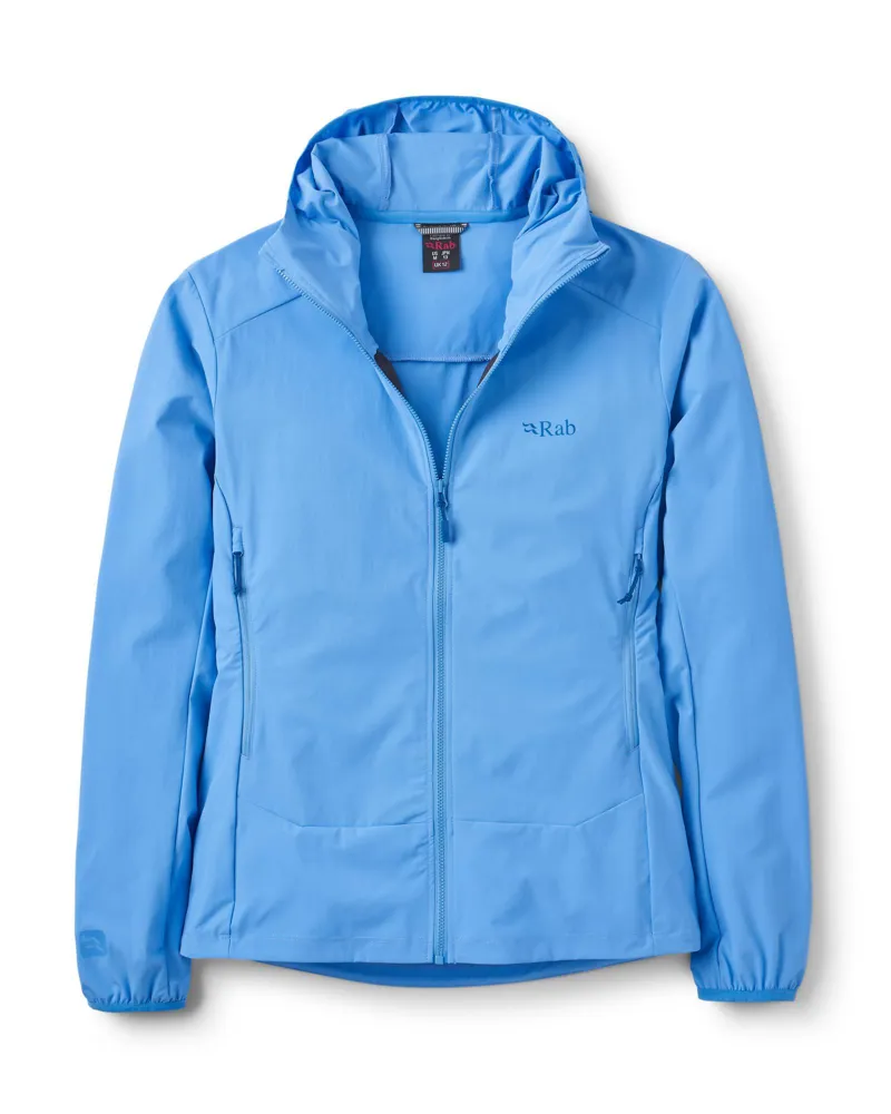 Rab Womens Borealis Sofshell Hoody - Bluebird