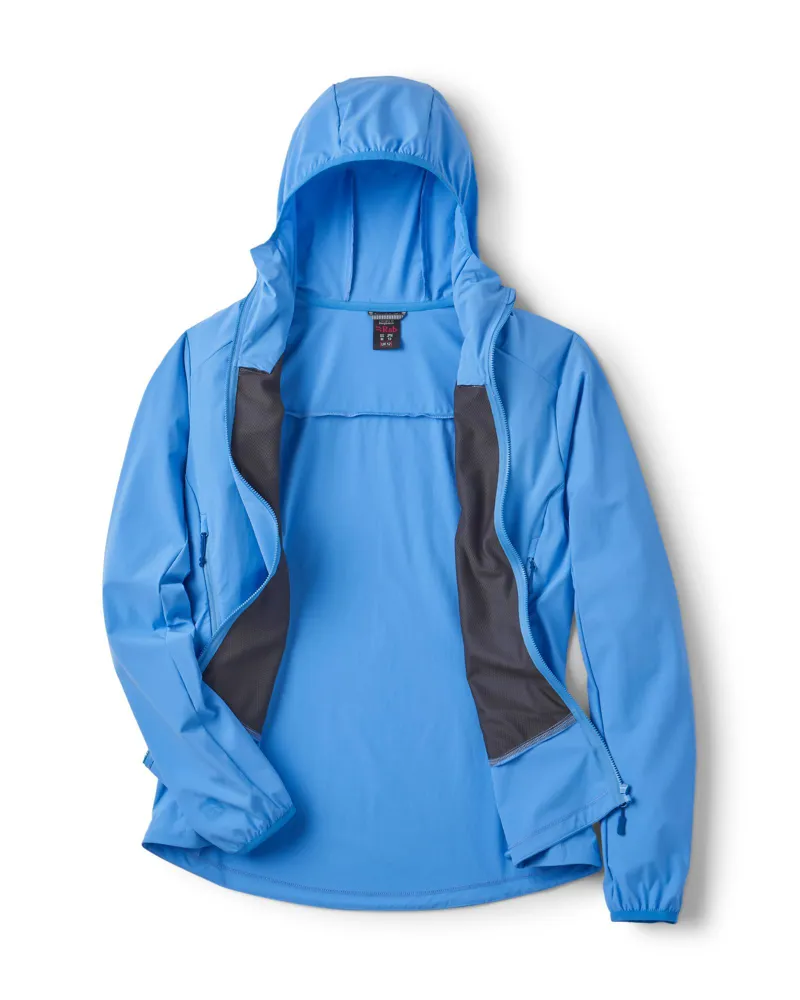 Rab Womens Borealis Sofshell Hoody - Bluebird-1