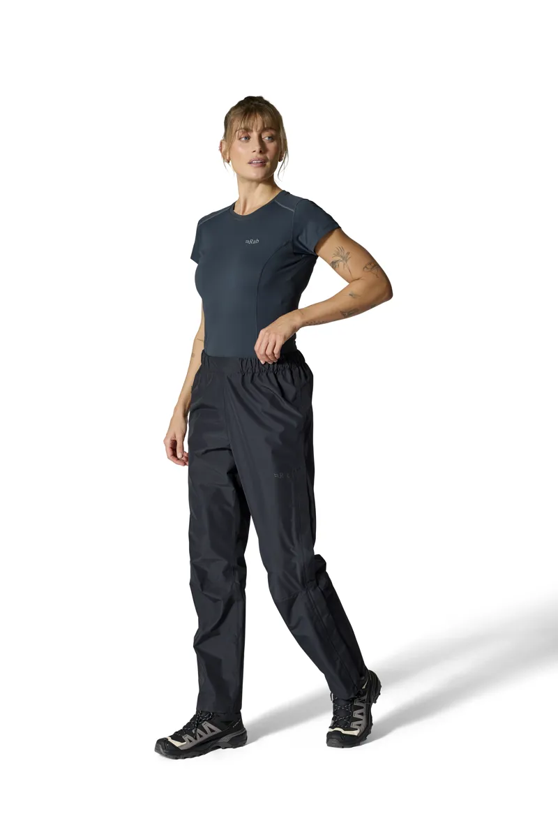 Rab Womens Downpour Waterproof Trousers 2025 - Black-2