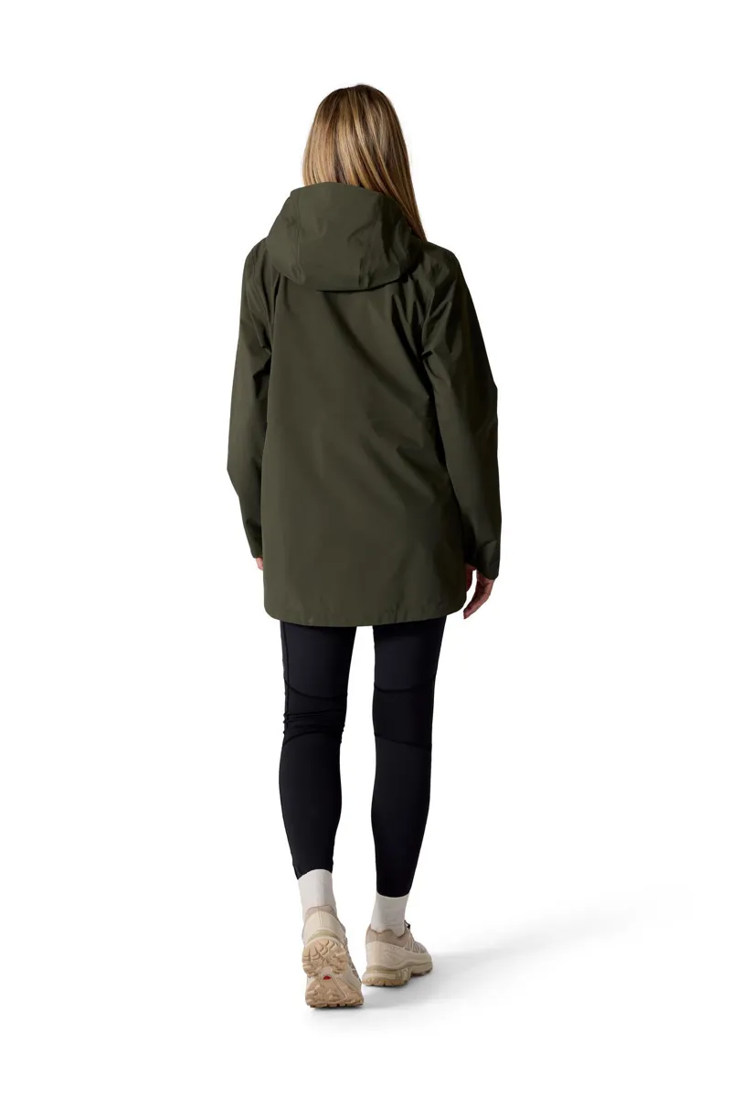 Rab Womens Firewall Parka  Longer Waterproof Jacket - Army-2