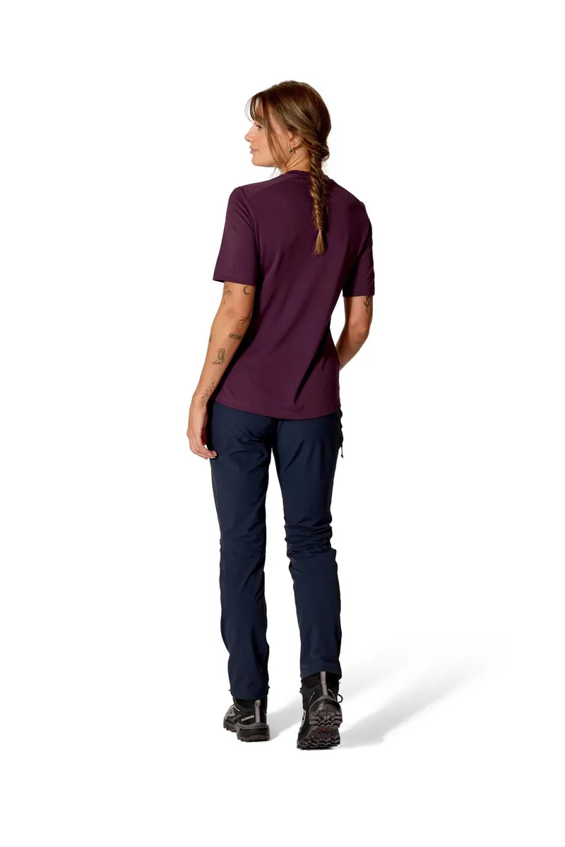 Rab Force Stamp Tee Womens Technical Shirt Mulberry-4