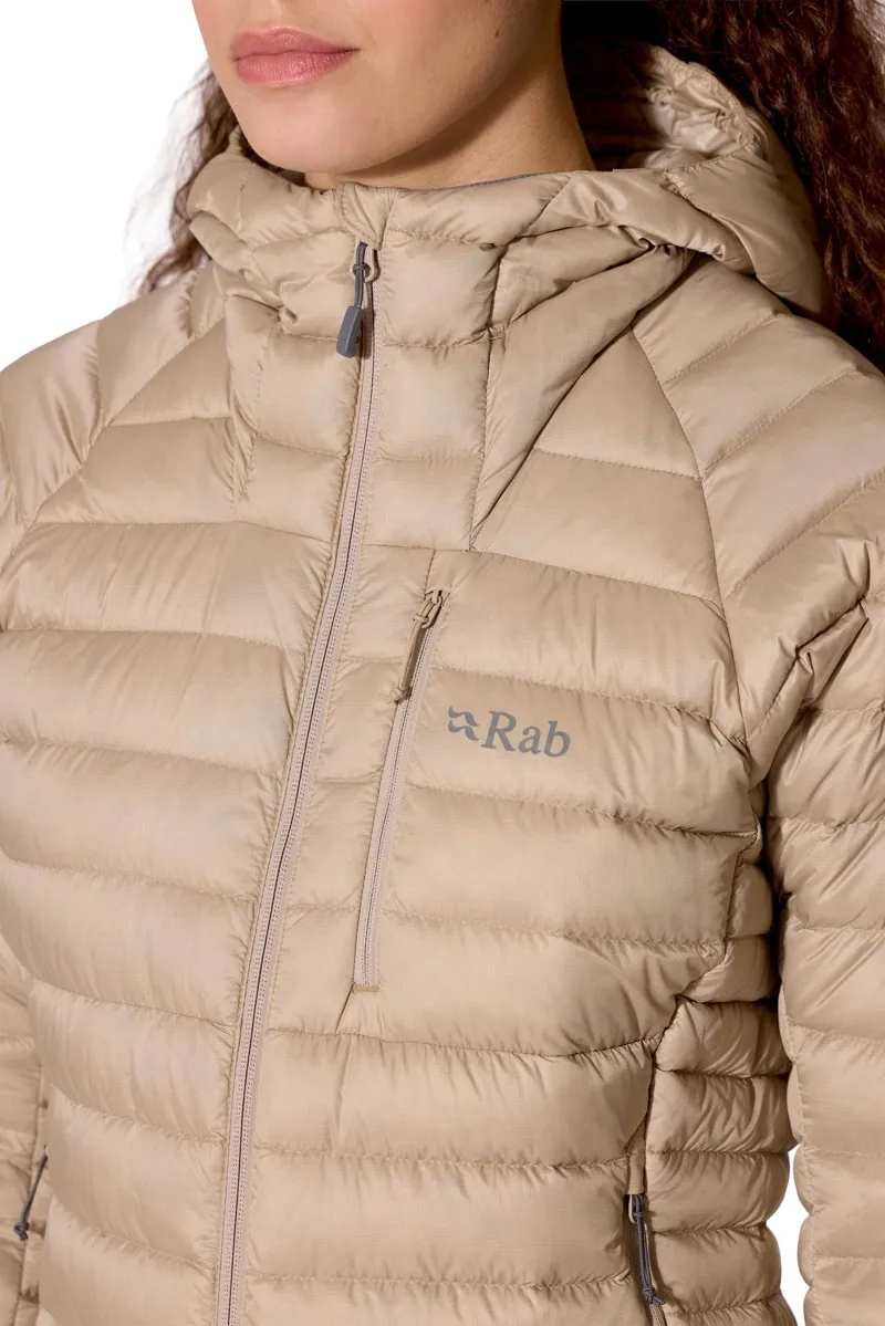 Rab Womens Microlight Alpine Down Hoody Jacket - Dark Pebble-5
