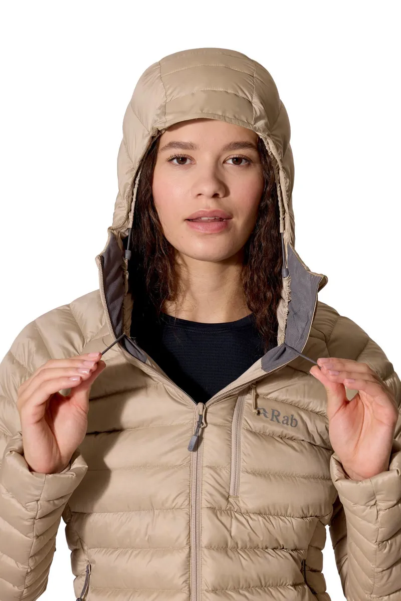 Rab Womens Microlight Alpine Down Hoody Jacket - Dark Pebble-3