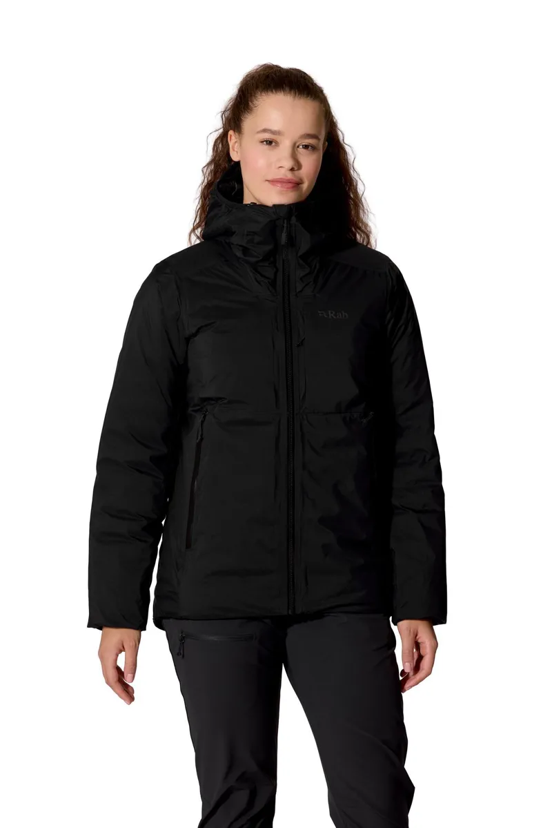Rab Microlight Shield Womens Waterproof Down Jacket - Black - New AW26