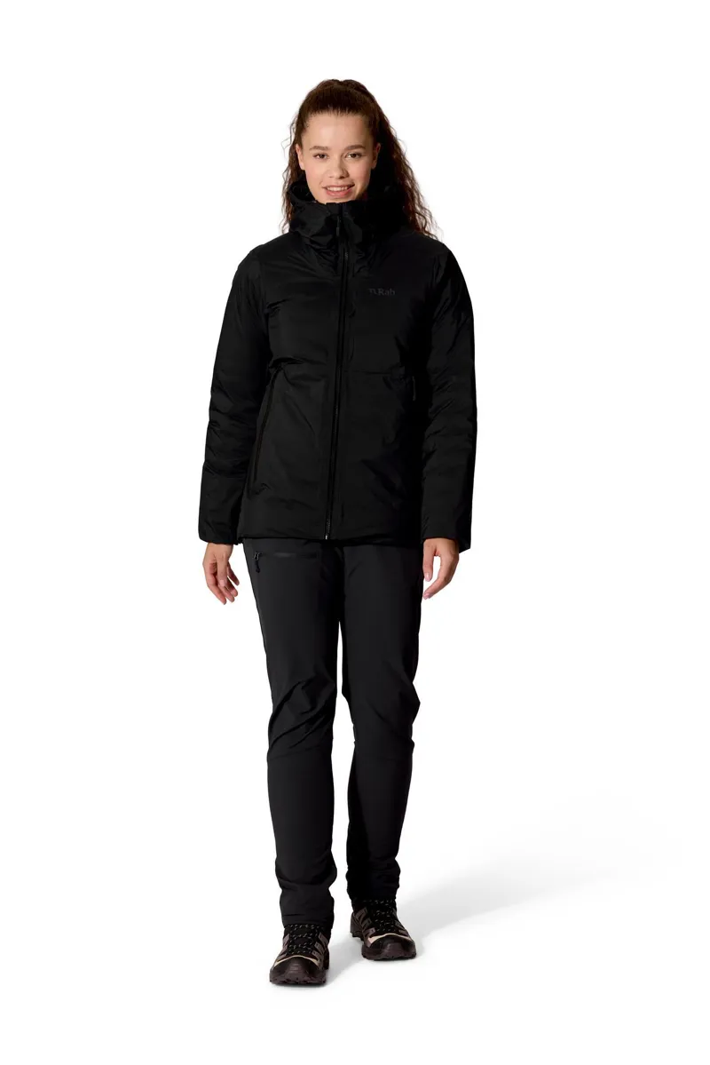 Rab Microlight Shield Womens Waterproof Down Jacket - Black - New AW26-1