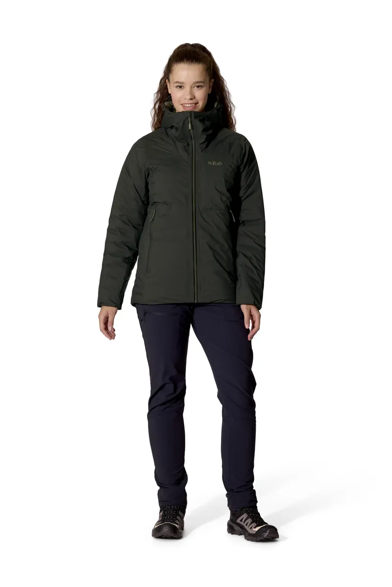 Rab Womens Microlight Shield Waterproof Down Jacket - Dark Army New AW26-4