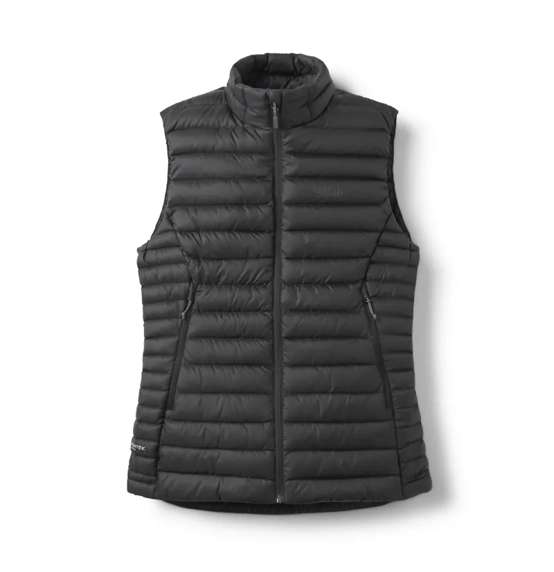 Rab Microlight Down Vest Womens Insulated Gilet Black Graphene