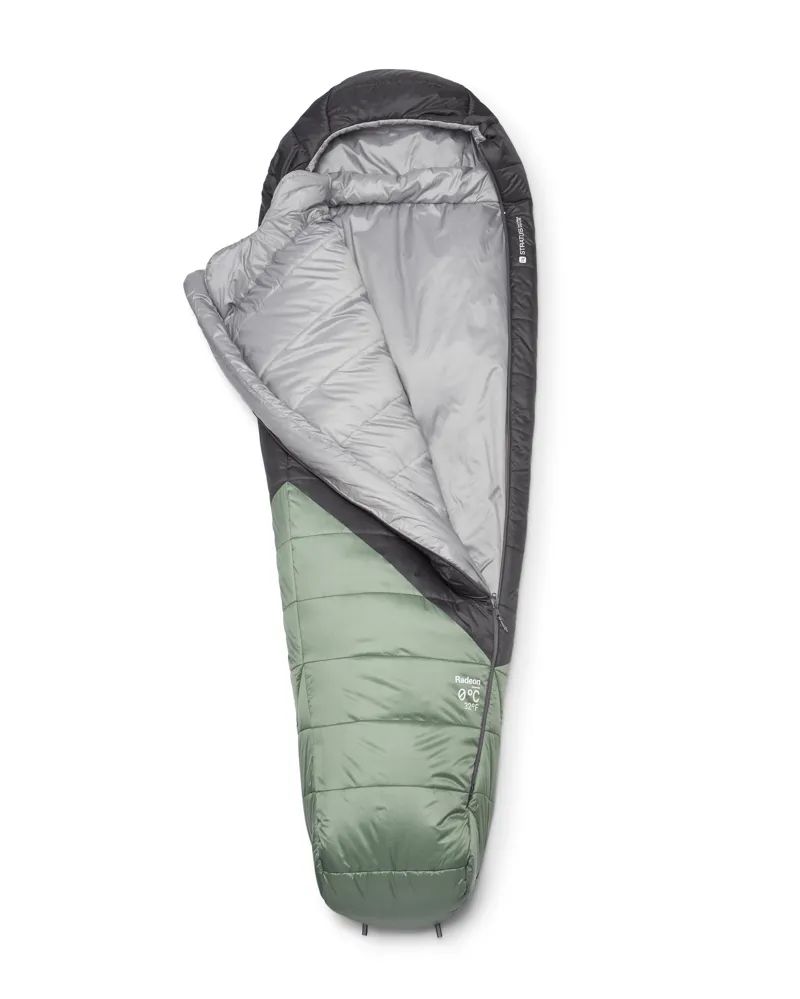 Rab Radeon 0C / 32F Womens Sleeping Bag-  Dark Fig Green/Graphene REG 930g-1