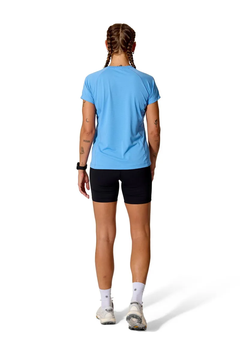Rab Womens Sonic Ultra Tee Bluebird/Light Zinc-4