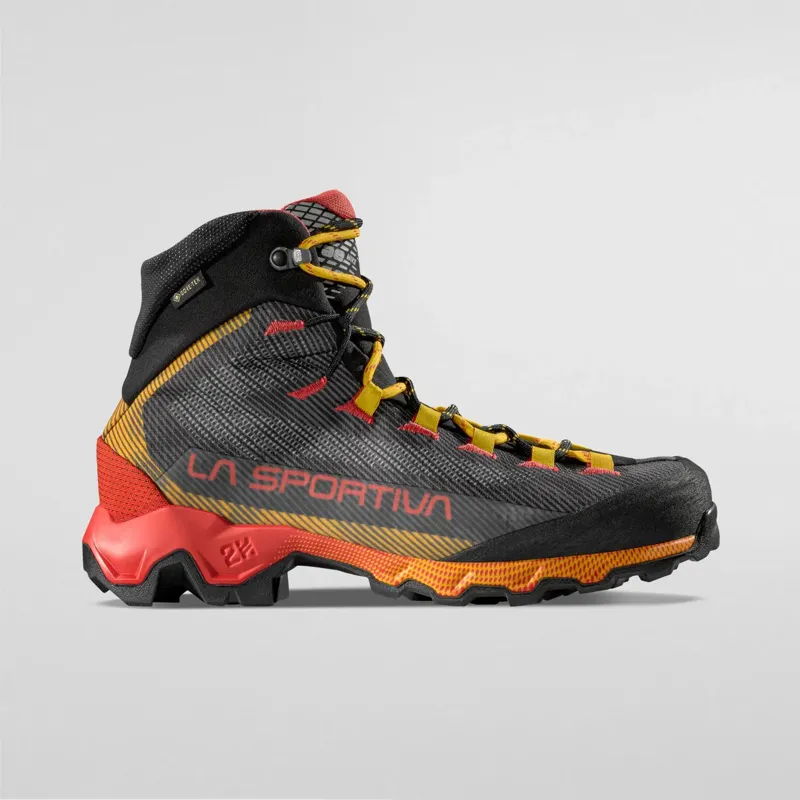 La Sportiva Mens Aequilibrium Hike GTX Waterproof Walking Boots - Carbon/Yellow-5