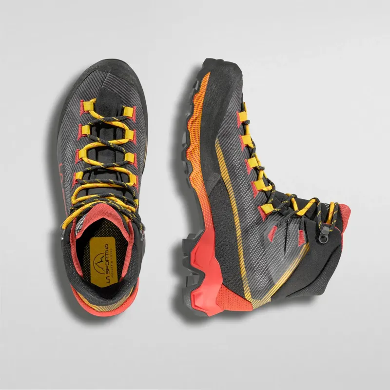 La Sportiva Mens Aequilibrium Hike GTX Waterproof Walking Boots - Carbon/Yellow-3