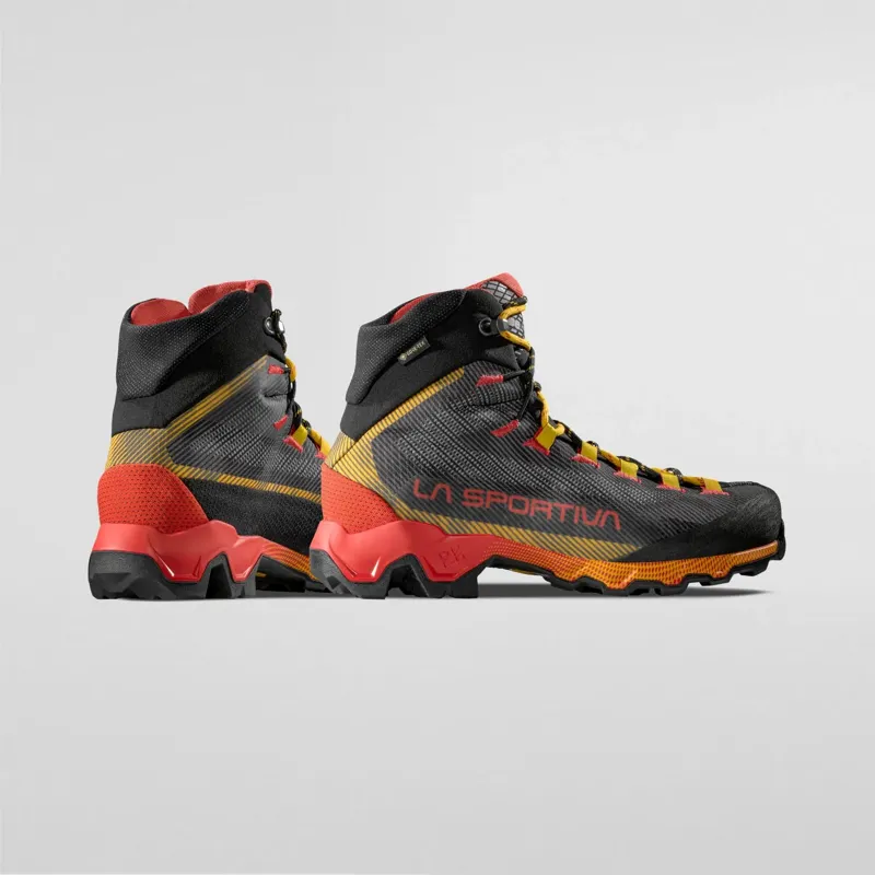 La Sportiva Mens Aequilibrium Hike GTX Waterproof Walking Boots - Carbon/Yellow-4