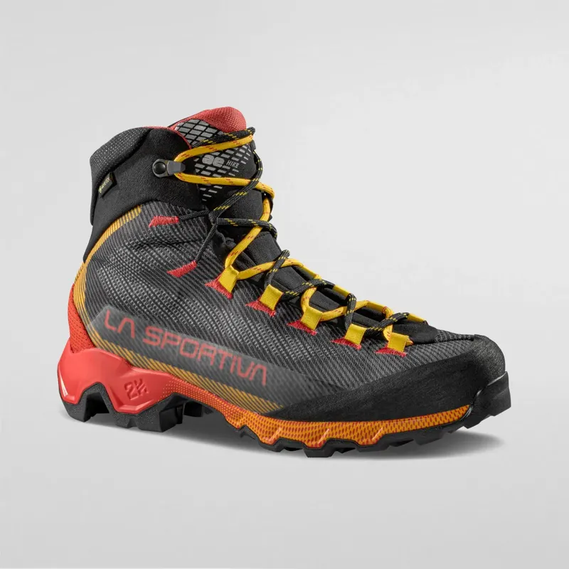 La Sportiva Mens Aequilibrium Hike GTX Waterproof Walking Boots - Carbon/Yellow